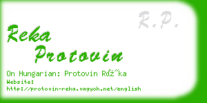 reka protovin business card